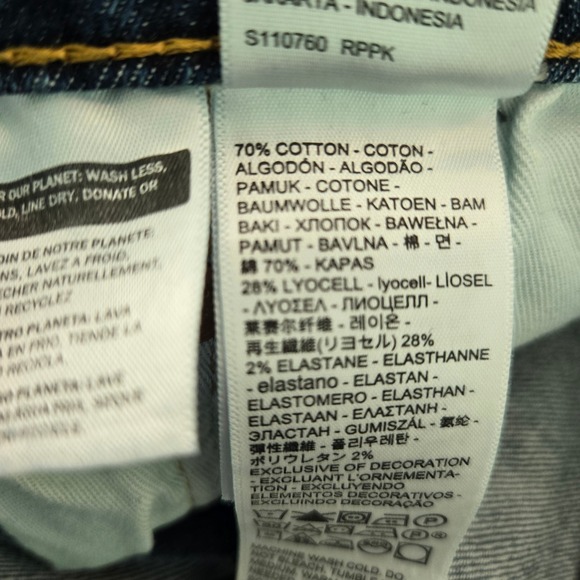 LEVI'S Men's 511 BIG E Jeans W34 L30 Blue Denim Straight Fit Casual Pants - Picture 6 of 15